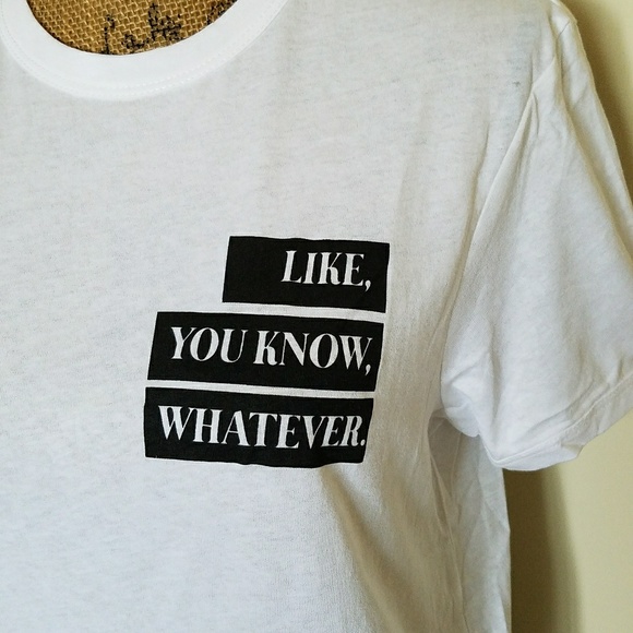 Zara- PARIS 'like, you know, whatever' t-shirt-NWT - Picture 2 of 5